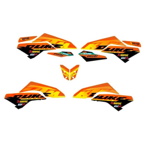 KTM Factory graphics decal kit 125/390 Duke 24-